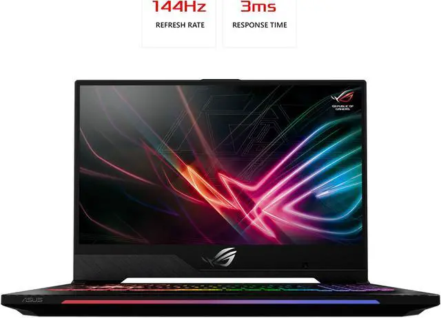 Alt view image 14 of 16 - ASUS ROG Strix SCAR II GL504GS-DH76, 15.6" 144 Hz 3 ms IPS Slim Bezel Display, GeForce GTX 1070 8 GB, Intel Core i7-8750H (up to 3.9 GHz), 512 GB PCIe NVMe M.2 SSD, 16 GB DDR4, RGB Keyboard -- ONLY @ NEWEGG