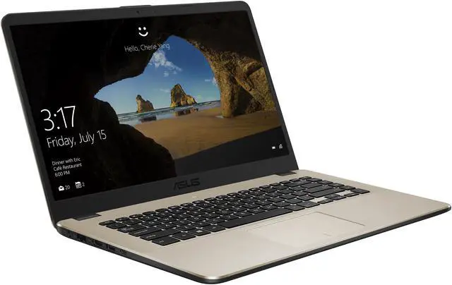 Alt view image 3 of 12 - ASUS VivoBook 15.6" FHD Laptop, Quad-Core Ryzen 5 2500U Processor (up to 3.6 GHz) with Radeon Vega 8 Graphics, 8 GB DDR4, 256 GB M.2 SSD, 802.11ac Wi-Fi - F505ZA-DH51