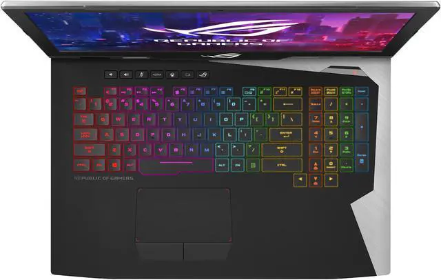 Alt view image 6 of 20 - ASUS - Gaming Laptop - 17.3" FHD IPS-type 144 Hz G-Sync, Intel Core i7-8750H, NVIDIA GeForce RTX 2080, 16 GB DDR4 RAM, 512 GB SSD, 1 TB SSHD, Per-Key RGB, Windows 10 Pro, ROG G703GX (G703GX-XS71)