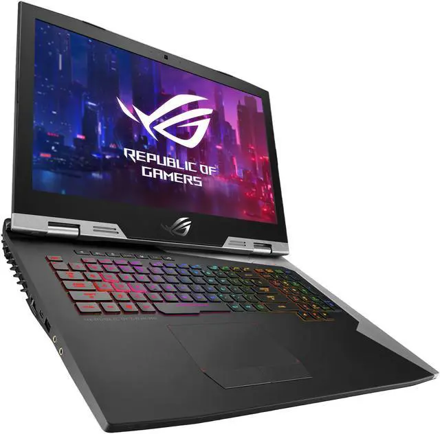 Alt view image 5 of 20 - ASUS - Gaming Laptop - 17.3" FHD IPS-type 144 Hz G-Sync, Intel Core i7-8750H, NVIDIA GeForce RTX 2080, 16 GB DDR4 RAM, 512 GB SSD, 1 TB SSHD, Per-Key RGB, Windows 10 Pro, ROG G703GX (G703GX-XS71)