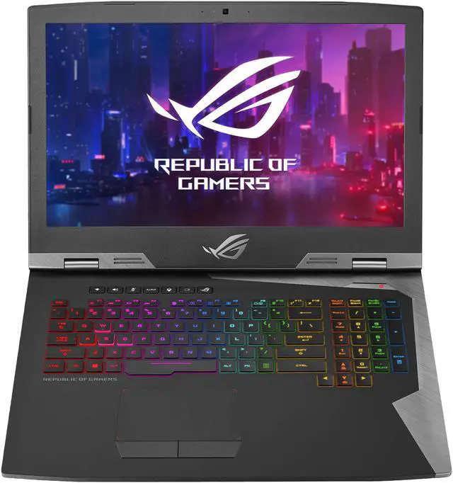 Alt view image 4 of 20 - ASUS - Gaming Laptop - 17.3" FHD IPS-type 144 Hz G-Sync, Intel Core i7-8750H, NVIDIA GeForce RTX 2080, 16 GB DDR4 RAM, 512 GB SSD, 1 TB SSHD, Per-Key RGB, Windows 10 Pro, ROG G703GX (G703GX-XS71)