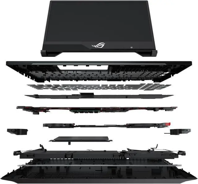 Alt view image 11 of 19 - ASUS ROG Strix Hero II Gaming Laptop, 15.6" 144 Hz IPS-Type Full HD, NVIDIA GeForce RTX 2060 6 GB, Intel Core i7-8750H Processor, 16 GB DDR4 RAM, 512 GB PCIe NVMe SSD, RGB KB, Windows 10 - GL504GV-DS74