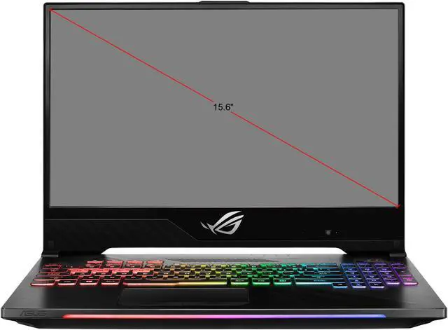 Alt view image 19 of 19 - ASUS ROG Strix Hero II Gaming Laptop, 15.6" 144 Hz IPS-Type Full HD, NVIDIA GeForce RTX 2060 6 GB, Intel Core i7-8750H Processor, 16 GB DDR4 RAM, 512 GB PCIe NVMe SSD, RGB KB, Windows 10 - GL504GV-DS74