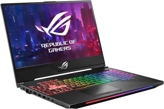 Alt view image 2 of 19 - ASUS - Gaming Laptop - 15.6" 144 Hz IPS-type - Intel Core i7-8750H - NVIDIA GeForce RTX 2070 - 16 GB RAM - 512 GB SSD - RGB Keyboard - Windows 10 - ROG Strix Scar II (GL504GW-DS74)