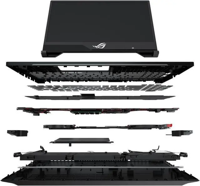 Alt view image 13 of 19 - ASUS - Gaming Laptop - 15.6" 144 Hz IPS-type - Intel Core i7-8750H - NVIDIA GeForce RTX 2070 - 16 GB RAM - 512 GB SSD - RGB Keyboard - Windows 10 - ROG Strix Scar II (GL504GW-DS74)