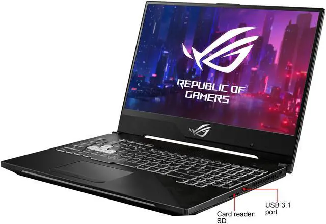 Alt view image 18 of 19 - ASUS - Gaming Laptop - 15.6" 144 Hz IPS-type - Intel Core i7-8750H - NVIDIA GeForce RTX 2070 - 16 GB RAM - 512 GB SSD - RGB Keyboard - Windows 10 - ROG Strix Scar II (GL504GW-DS74)