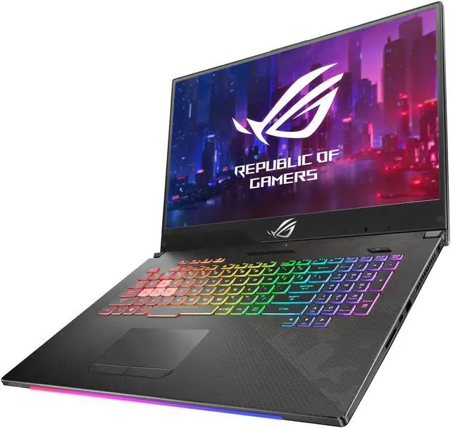 Alt view image 4 of 15 - ASUS ROG Strix SCAR II Gaming Laptop, 17.3” 144Hz IPS-Type FHD, NVIDIA GeForce RTX 2070 8GB, Intel Core i7-8750H CPU, 16GB DDR4 RAM, 512GB PCIe SSD + 1TB SSHD, RGB KB, Windows 10 - GL704GW-DS76