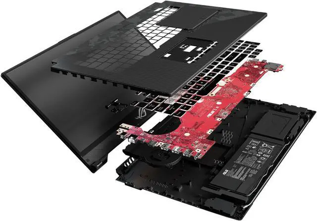 Alt view image 11 of 15 - ASUS ROG Strix SCAR II Gaming Laptop, 17.3” 144Hz IPS-Type FHD, NVIDIA GeForce RTX 2070 8GB, Intel Core i7-8750H CPU, 16GB DDR4 RAM, 512GB PCIe SSD + 1TB SSHD, RGB KB, Windows 10 - GL704GW-DS76