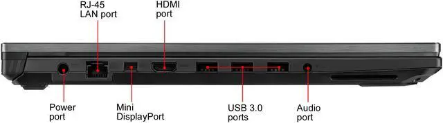 Alt view image 14 of 15 - ASUS ROG Strix SCAR II Gaming Laptop, 17.3” 144Hz IPS-Type FHD, NVIDIA GeForce RTX 2070 8GB, Intel Core i7-8750H CPU, 16GB DDR4 RAM, 512GB PCIe SSD + 1TB SSHD, RGB KB, Windows 10 - GL704GW-DS76