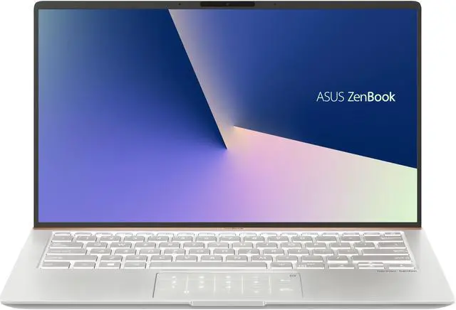 Alt view image 2 of 18 - ASUS ZenBook 14 Ultra-Slim Laptop 14" Full HD NanoEdge Bezel, Intel Core i5-8265U (Whiskey Lake), 8 GB RAM, 256 GB PCIe SSD, Backlit KB, NumberPad, Windows 10 Pro - UX433FA-XH54, Icicle Silver