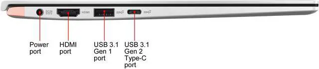 Alt view image 16 of 18 - ASUS ZenBook 14 Ultra-Slim Laptop 14" Full HD NanoEdge Bezel, Intel Core i5-8265U (Whiskey Lake), 8 GB RAM, 256 GB PCIe SSD, Backlit KB, NumberPad, Windows 10 Pro - UX433FA-XH54, Icicle Silver
