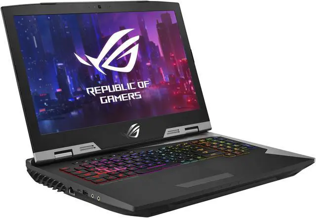 Alt view image 2 of 20 - ASUS ROG G703GX Desktop Replacement Gaming Laptop, GeForce RTX 2080, 17.3” FHD 144Hz G-SYNC, Intel Core i9-8950HK CPU, 32GB DDR4, 1.5TB PCIe SSD (RAID 0), Per-Key RGB, Windows 10 Pro - G703GX-XS98K