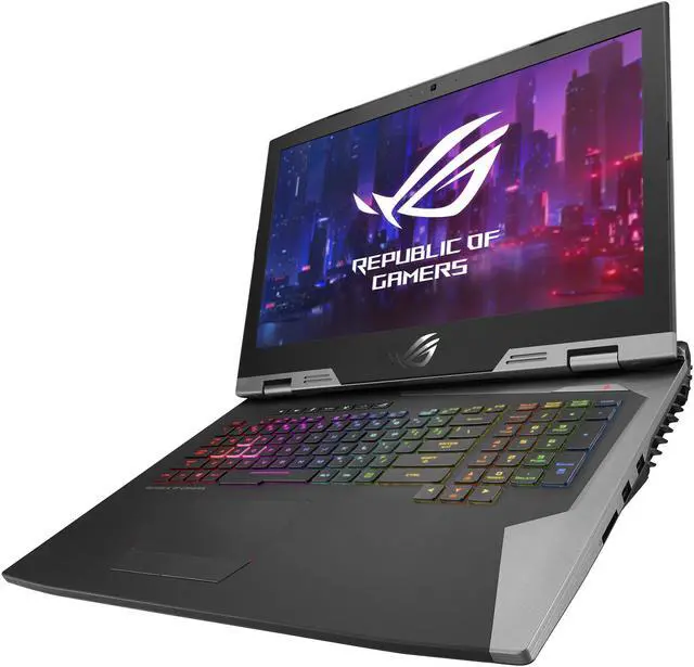 Alt view image 3 of 20 - ASUS ROG G703GX Desktop Replacement Gaming Laptop, GeForce RTX 2080, 17.3” FHD 144Hz G-SYNC, Intel Core i9-8950HK CPU, 32GB DDR4, 1.5TB PCIe SSD (RAID 0), Per-Key RGB, Windows 10 Pro - G703GX-XS98K