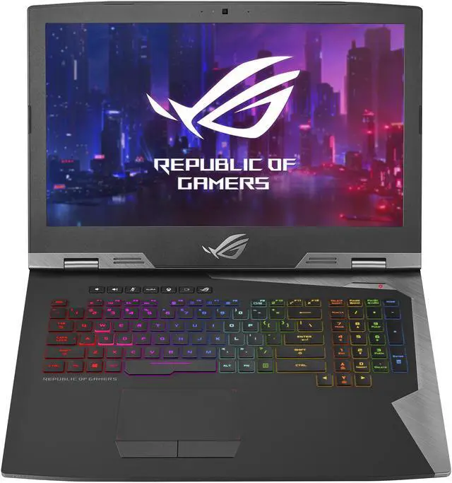 Alt view image 5 of 20 - ASUS ROG G703GX Desktop Replacement Gaming Laptop, GeForce RTX 2080, 17.3” FHD 144Hz G-SYNC, Intel Core i9-8950HK CPU, 32GB DDR4, 1.5TB PCIe SSD (RAID 0), Per-Key RGB, Windows 10 Pro - G703GX-XS98K