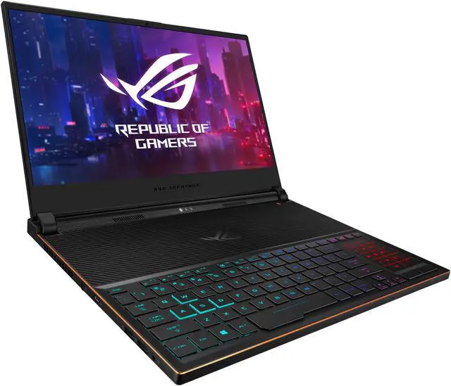 Alt view image 3 of 18 - ASUS ROG Zephyrus S GX531GX-XS74 15.6" Gaming Laptop - GeForce RTX 2080, Intel Core i7-8750H, 16 GB DDR4, 512 GB SSD, Windows 10 Pro
