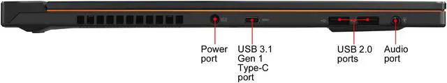 Alt view image 9 of 18 - ASUS ROG Zephyrus S GX531GX-XS74 15.6" Gaming Laptop - GeForce RTX 2080, Intel Core i7-8750H, 16 GB DDR4, 512 GB SSD, Windows 10 Pro