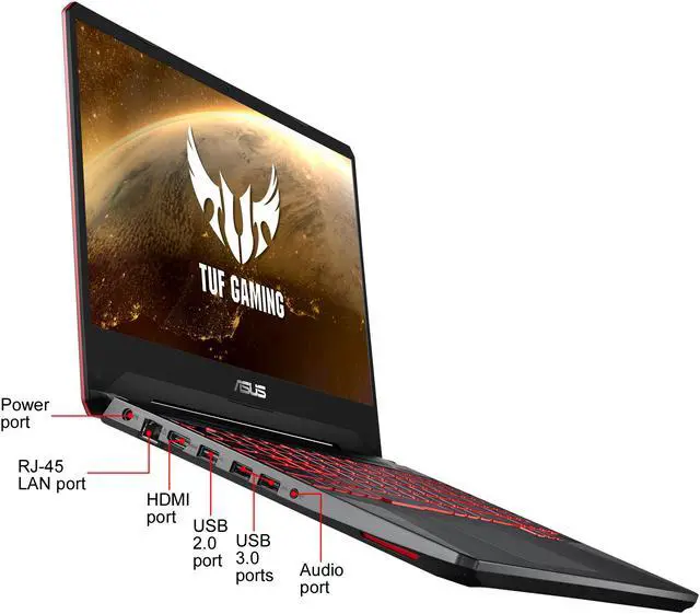 Alt view image 12 of 12 - ASUS TUF Gaming Laptop - 15.6" Full HD - AMD Ryzen 5 3550H - RX 560X - 8 GB DDR4 - 256 GB PCIe SSD - Gigabit WiFi - FX505DY-ES51
