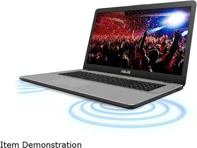 Alt view image 10 of 12 - ASUS VivoBook Pro 17 Thin and Portable Laptop, 17.3" Full HD, Intel Core i7-8565U, NVIDIA GeForce GTX 1050, 16 GB RAM, 1 TB HDD + 256 GB SSD, 802.11ac WiFi, USB-C, Backlit KB, Windows 10 - N705FD-ES76