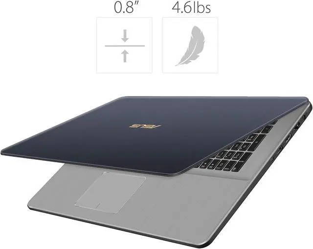 Alt view image 11 of 12 - ASUS VivoBook Pro 17 Thin and Portable Laptop, 17.3" Full HD, Intel Core i7-8565U, NVIDIA GeForce GTX 1050, 16 GB RAM, 1 TB HDD + 256 GB SSD, 802.11ac WiFi, USB-C, Backlit KB, Windows 10 - N705FD-ES76
