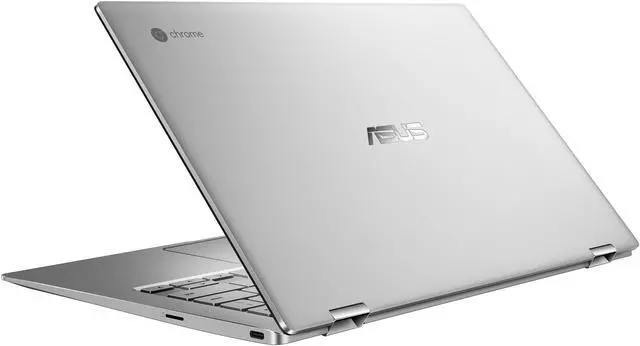 Alt view image 12 of 14 - ASUS Chromebook Flip C434 2-in-1 Laptop 14" Touchscreen Full HD 4-Way NanoEdge, Intel Core m3-8100Y Processor, 4 GB RAM, 64 GB eMMC Storage, All-Metal Body, Backlit KB, Silver, Chrome OS, C434TA-DSM4T