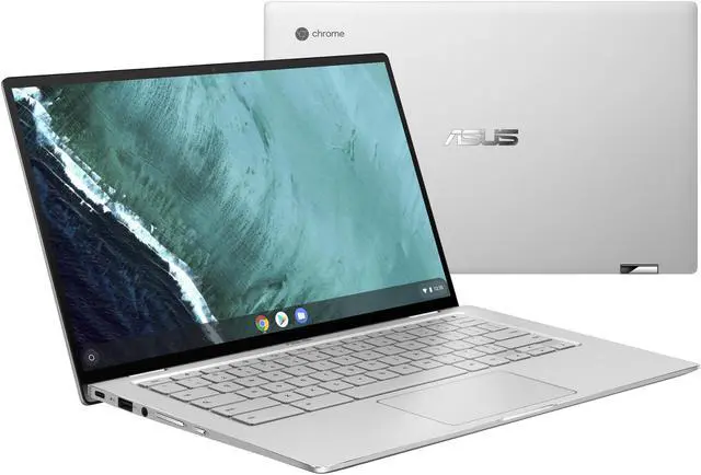 Alt view image 14 of 14 - ASUS Chromebook Flip C434 2-in-1 Laptop 14" Touchscreen Full HD 4-Way NanoEdge, Intel Core m3-8100Y Processor, 4 GB RAM, 64 GB eMMC Storage, All-Metal Body, Backlit KB, Silver, Chrome OS, C434TA-DSM4T