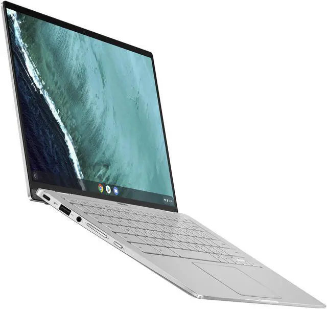 Alt view image 5 of 14 - ASUS Chromebook Flip C434 2-in-1 Laptop 14" Touchscreen Full HD 4-Way NanoEdge, Intel Core m3-8100Y Processor, 4 GB RAM, 64 GB eMMC Storage, All-Metal Body, Backlit KB, Silver, Chrome OS, C434TA-DSM4T
