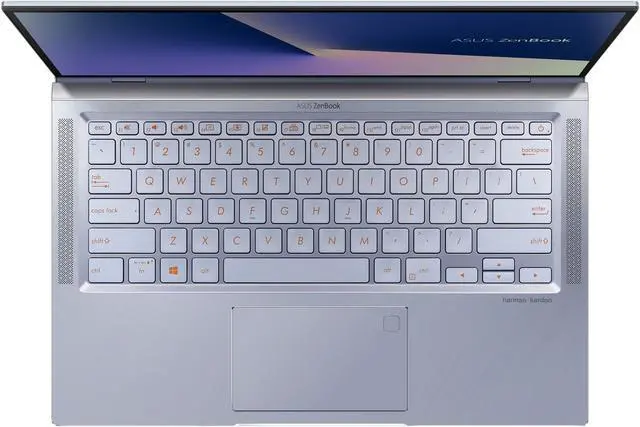 Alt view image 9 of 19 - ASUS ZenBook 14, Intel Core Whiskey Lake i5-8265U, 8 GB RAM, 256 GB NVMe PCIe SSD, NumberPad, Wi-Fi 5, Windows 10, Ultra Thin and Light Laptop, 4-Way NanoEdge 14" FHD, Silver Blue, UX431FA-ES51
