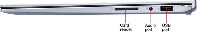 Alt view image 18 of 19 - ASUS ZenBook 14, Intel Core Whiskey Lake i5-8265U, 8 GB RAM, 256 GB NVMe PCIe SSD, NumberPad, Wi-Fi 5, Windows 10, Ultra Thin and Light Laptop, 4-Way NanoEdge 14" FHD, Silver Blue, UX431FA-ES51