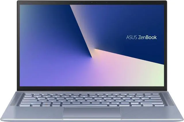 Alt view image 2 of 19 - ASUS ZenBook 14, Intel Core Whiskey Lake i7-8565U, 8 GB RAM, 512 GB NVMe PCIe SSD, Wi-Fi 5, Windows 10, Silver Blue, Ultra Thin and Light Laptop, 4-Way NanoEdge 14" FHD UX431FA-ES74