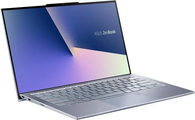 Alt view image 2 of 19 - ASUS ZenBook S13 Ultra Thin & Light Laptop 13.9" FHD, Intel Core i7-8565U CPU, GeForce MX150, 8 GB RAM, 512 GB PCIe SSD, Windows 10 Pro, Silver Blue, UX392FN-XS71
