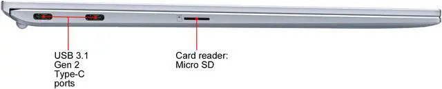 Alt view image 18 of 19 - ASUS ZenBook S13 Ultra Thin & Light Laptop 13.9" FHD, Intel Core i7-8565U CPU, GeForce MX150, 8 GB RAM, 512 GB PCIe SSD, Windows 10 Pro, Silver Blue, UX392FN-XS71