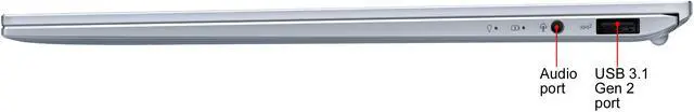 Alt view image 19 of 19 - ASUS ZenBook S13 Ultra Thin & Light Laptop 13.9" FHD, Intel Core i7-8565U CPU, GeForce MX150, 8 GB RAM, 512 GB PCIe SSD, Windows 10 Pro, Silver Blue, UX392FN-XS71