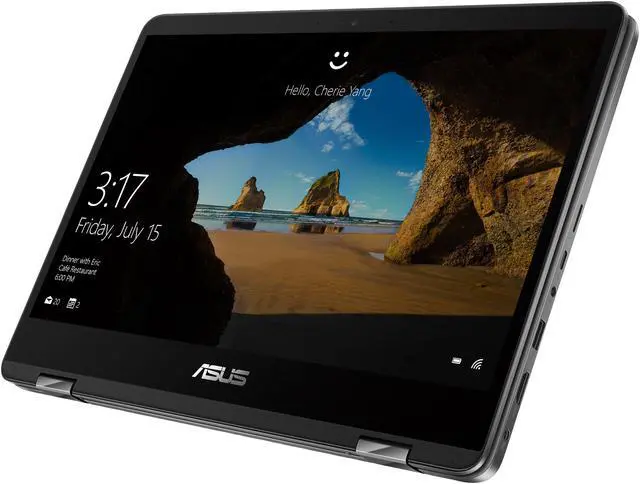 Alt view image 6 of 18 - ASUS ZenBook Flip Intel Core i5-8265U 8 GB LPDDR3 Memory 256GB SSD Intel UHD Graphics 620 14.0" Touch Screen 1920 x 1080 Convertible 2-in-1 Laptop Windows 10 Home 64-bit UX461FA-DH51T