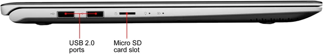 Alt view image 16 of 17 - ASUS VivoBook Slim and Portable Laptop, 15.6" FHD, Intel Core i7-8565U CPU, 8 GB DDR4, 256 GB SSD + 1 TB HDD, NanoEdge, NVIDIA GeForce MX150, Gun Metal Grey, Windows 10, S530FN-BH73