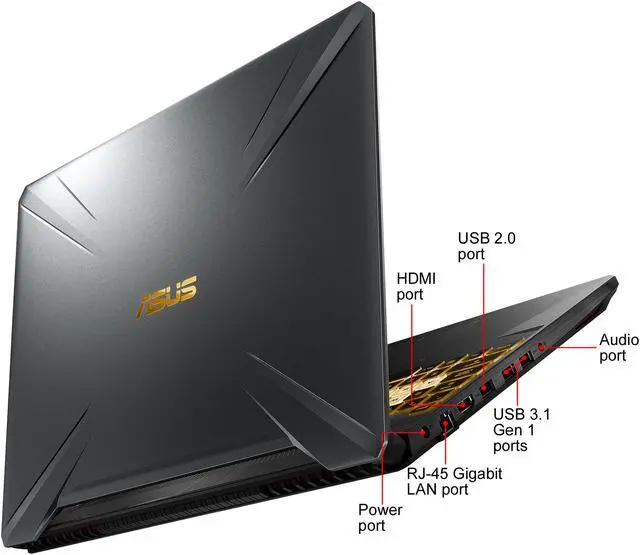 Alt view image 9 of 9 - ASUS - Gaming Laptop - 15.6" 120 Hz IPS-type - AMD Ryzen 7 3750H (up to 4.0 GHz) - NVIDIA GeForce GTX 1660 Ti - 16 GB RAM - 256 GB SSD - 1 TB HDD - Windows 10 Home - TUF (TUF505DU-EB74)
