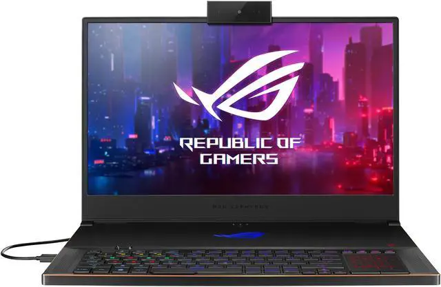Alt view image 4 of 20 - ASUS - Gaming Laptop - 17.3" 144 Hz IPS G-Sync - Intel Core i7-9750H - NVIDIA GeForce RTX 2060 - 16 GB RAM - 512 GB SSD - Windows 10 Home - ROG Zephyrus S GX701 (GX701GV-PB74)