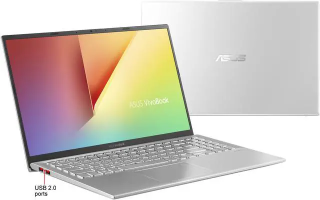 Alt view image 6 of 7 - ASUS VivoBook S15 S512 Thin and Light 15.6" FHD, Intel Core i7-8565U CPU, 8 GB DDR4 RAM, 1 TB (5400 RPM) + 256 GB PCIe Gen3x2 SSD, Windows 10 Home, S512FA-DB71, Silver Metal