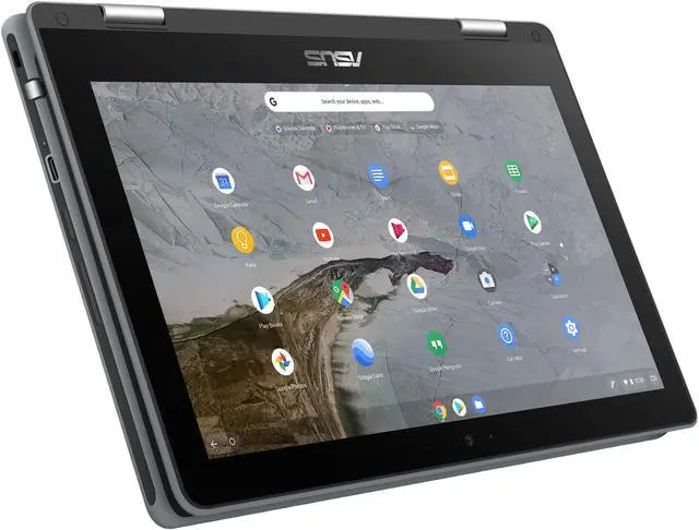 Alt view image 8 of 20 - ASUS Chromebook Flip C214MA-YS02T Chromebook Intel Celeron N4000 (1.10 GHz) 4 GB LPDDR4 Memory 32 GB eMMC 11.6" Touchscreen Chrome OS - OEM