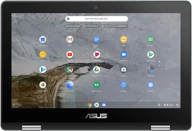 Alt view image 9 of 20 - ASUS Chromebook Flip C214MA-YS02T Chromebook Intel Celeron N4000 (1.10 GHz) 4 GB LPDDR4 Memory 32 GB eMMC 11.6" Touchscreen Chrome OS - OEM