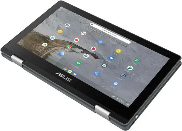Alt view image 10 of 20 - ASUS Chromebook Flip C214MA-YS02T Chromebook Intel Celeron N4000 (1.10 GHz) 4 GB LPDDR4 Memory 32 GB eMMC 11.6" Touchscreen Chrome OS - OEM