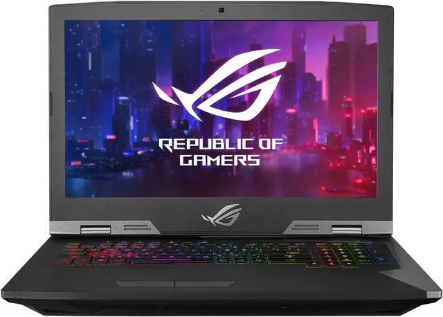 Alt view image 2 of 20 - ASUS ROG G703GX (2019) Gaming Laptop, 17.3” Full HD 144Hz G-Sync, Overclocked GeForce RTX 2080, Intel Core i9-9980HK, 32GB DDR4, 1TB SSD RAID 0 (2x 512GB M.2), Windows 10 Pro, G703GX-XB96K