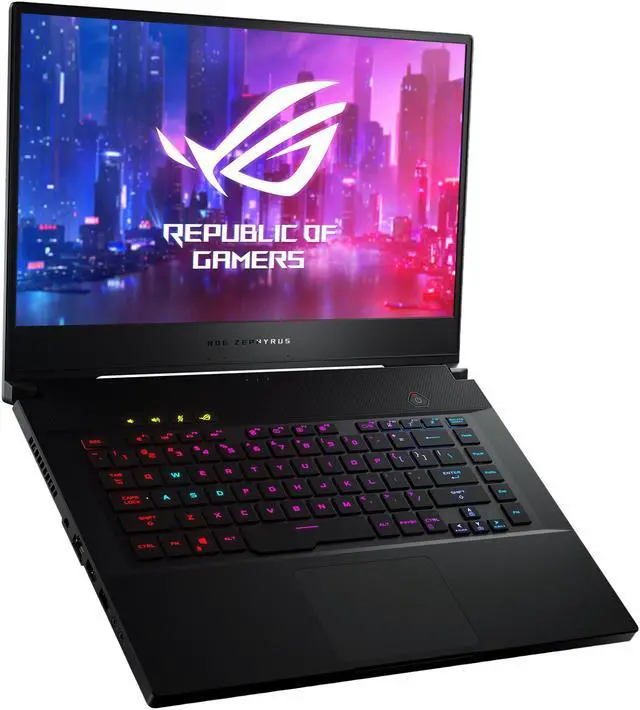 Alt view image 5 of 14 - Asus - Gaming laptop - 15.6" FHD IPS 240 Hz G-Sync, Intel Core i7-9750H, NVIDA GeForce RTX 2070, 16 GB DDR4 RAM, 1 TB SSD, Per-key RGB, Windows 10 Pro, ROG Zephyrus S (GX502GW-XB76)