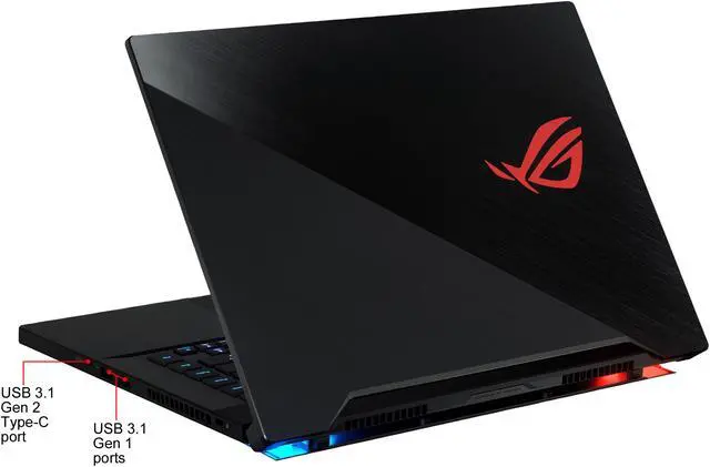 Alt view image 14 of 14 - Asus - Gaming laptop - 15.6" FHD IPS 240 Hz G-Sync, Intel Core i7-9750H, NVIDA GeForce RTX 2070, 16 GB DDR4 RAM, 1 TB SSD, Per-key RGB, Windows 10 Pro, ROG Zephyrus S (GX502GW-XB76)