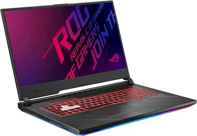 Alt view image 3 of 10 - ASUS ROG Strix G (2019) Gaming Laptop, 17.3" IPS Type FHD, NVIDIA GeForce GTX 1650, Intel Core i7-9750H, 16 GB DDR4, 1 TB PCIe NVMe SSD, RGB KB, Windows 10 Home, GL731GT-EB76