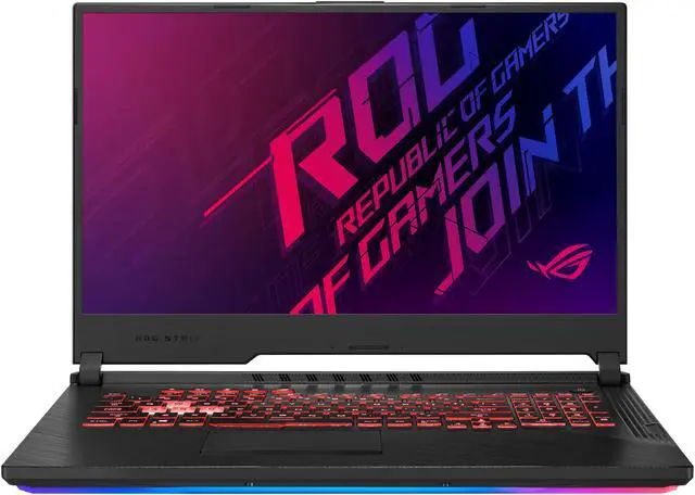 Alt view image 2 of 10 - ASUS ROG Strix G (2019) Gaming Laptop, 17.3" IPS Type FHD, NVIDIA GeForce GTX 1650, Intel Core i7-9750H, 16 GB DDR4, 1 TB PCIe NVMe SSD, RGB KB, Windows 10 Home, GL731GT-EB76