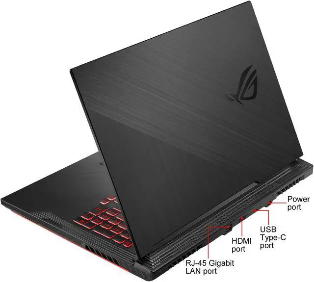 Alt view image 10 of 10 - ASUS ROG Strix G (2019) Gaming Laptop, 17.3" IPS Type FHD, NVIDIA GeForce GTX 1650, Intel Core i7-9750H, 16 GB DDR4, 1 TB PCIe NVMe SSD, RGB KB, Windows 10 Home, GL731GT-EB76