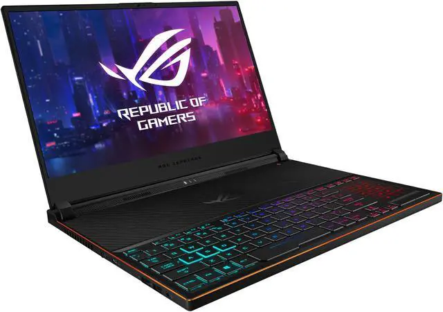 Alt view image 6 of 20 - ROG Zephyrus S GX531GX-XB77 15.6" Gaming Laptop - GeForce RTX 2080, Intel Core i7-9750H, 16 GB DDR4, 1 TB SSD, Windows 10 Pro