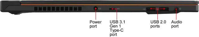 Alt view image 19 of 20 - ROG Zephyrus S GX531GX-XB77 15.6" Gaming Laptop - GeForce RTX 2080, Intel Core i7-9750H, 16 GB DDR4, 1 TB SSD, Windows 10 Pro