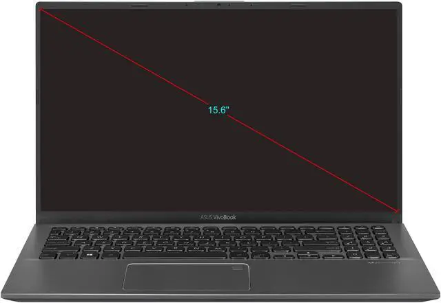 Alt view image 17 of 19 - ASUS VivoBook 15 Thin and Light 15.6" FHD, AMD Quad Core R3-3200U CPU, 8 GB DDR4 RAM, 128 GB SSD, AMD Radeon Vega 3 Graphics, Windows 10 in S Mode, F512DA-DB34, Slate Gray