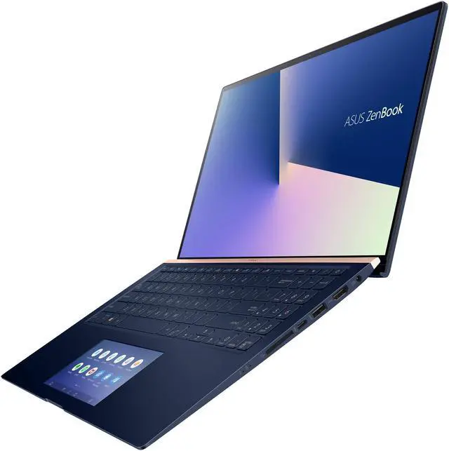 Alt view image 6 of 19 - ASUS ZenBook 15 Ultra-Slim Laptop 15.6" FHD NanoEdge Bezel, Intel Core i7-8565U, 16GB RAM, 1TB PCIe SSD, GeForce GTX 1650 Max Q, innovative ScreenPad 2.0, Windows 10 Pro, UX534FT-DB77, Royal Blue